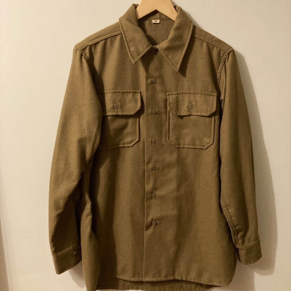 Vintage wool flannel button down Men’s